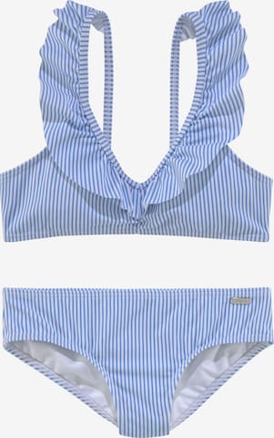 Bustier Maillot de bain BUFFALO en bleu : devant