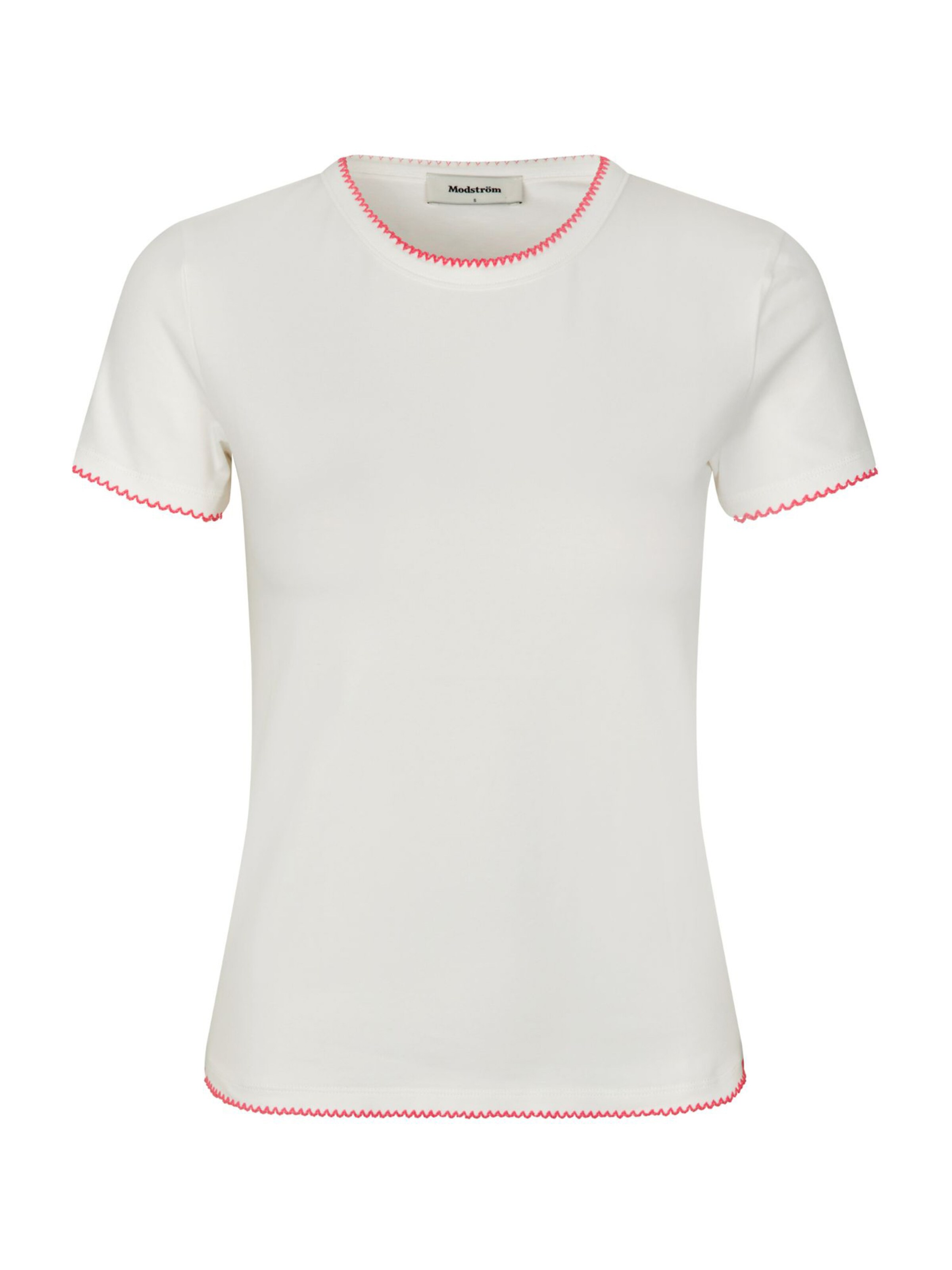 T-shirt 'Maisy' modström en blanc : devant