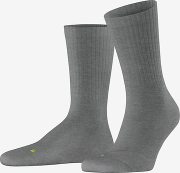 FALKE Run Rib Crew in Grau: Vorderseite