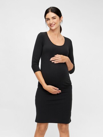 MAMALICIOUS - Vestido 'Lea' en negro: frente