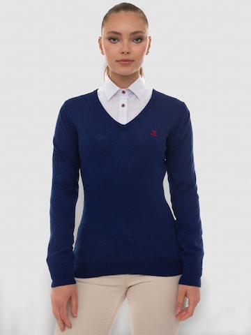 Sir Raymond Tailor Sweater 'Verty' in Blue: front