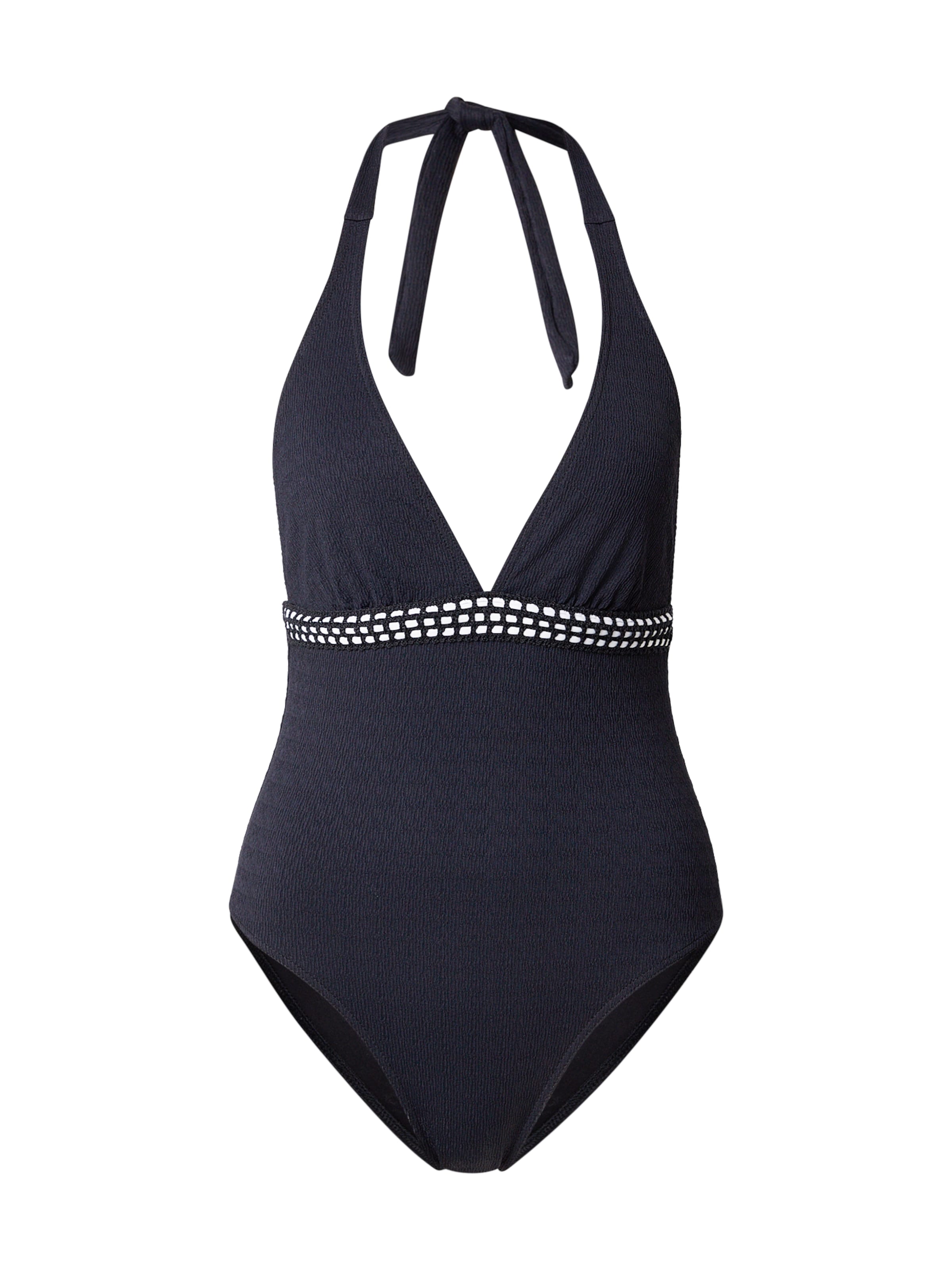 Banana Moon Badeanzug in schwarz / weiß, Produktansicht