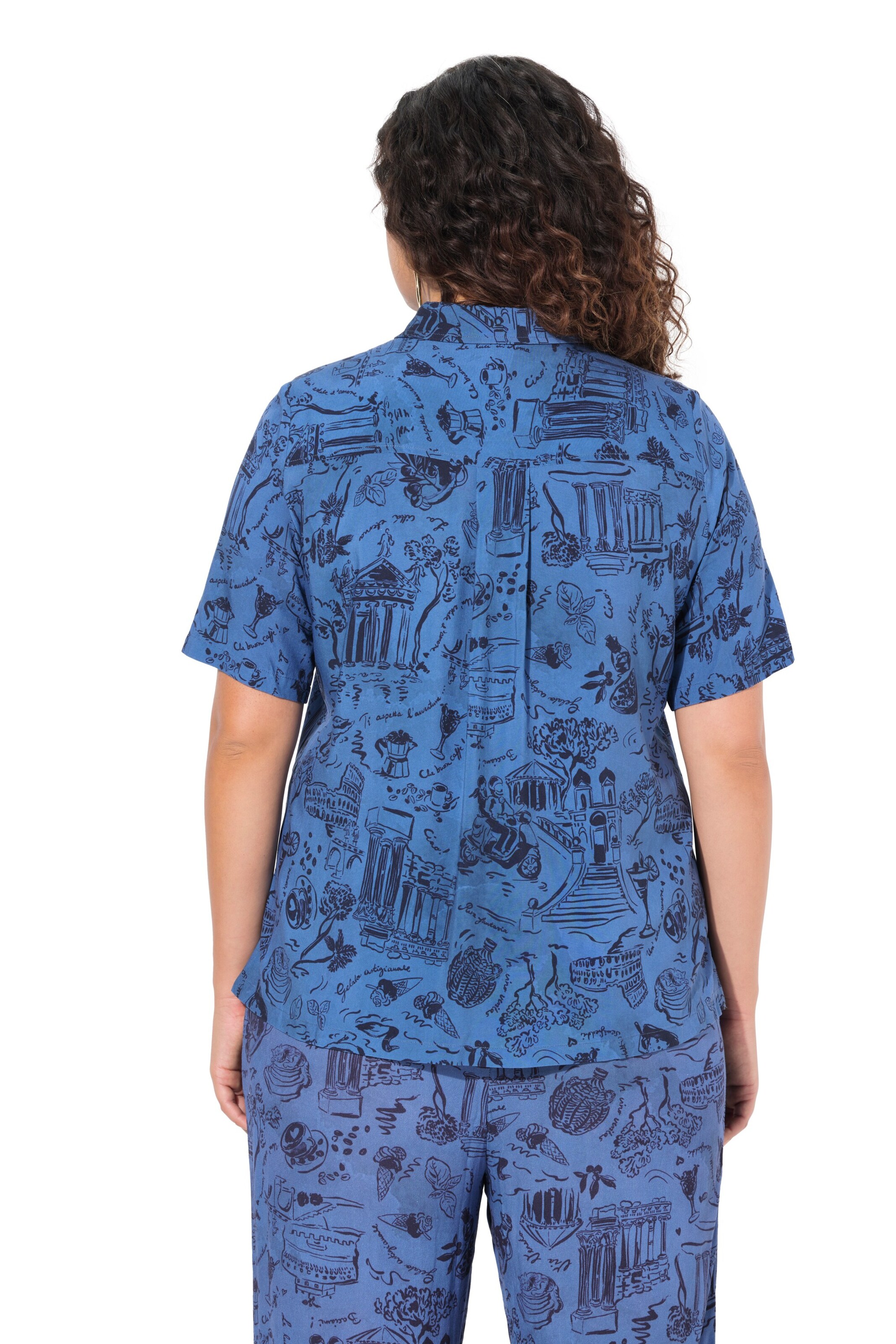 Ulla Popken Bluse in Blau