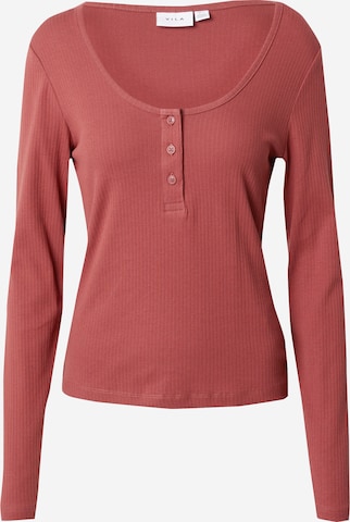 VILA Shirt 'HOLLIE' in Rood: voorkant