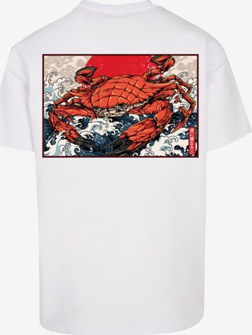 F4NT4STIC Shirt 'Crab Kanji Japan' in Wit
