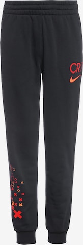 NIKE Workout Pants 'CR7 Club Fleece' in Black: front