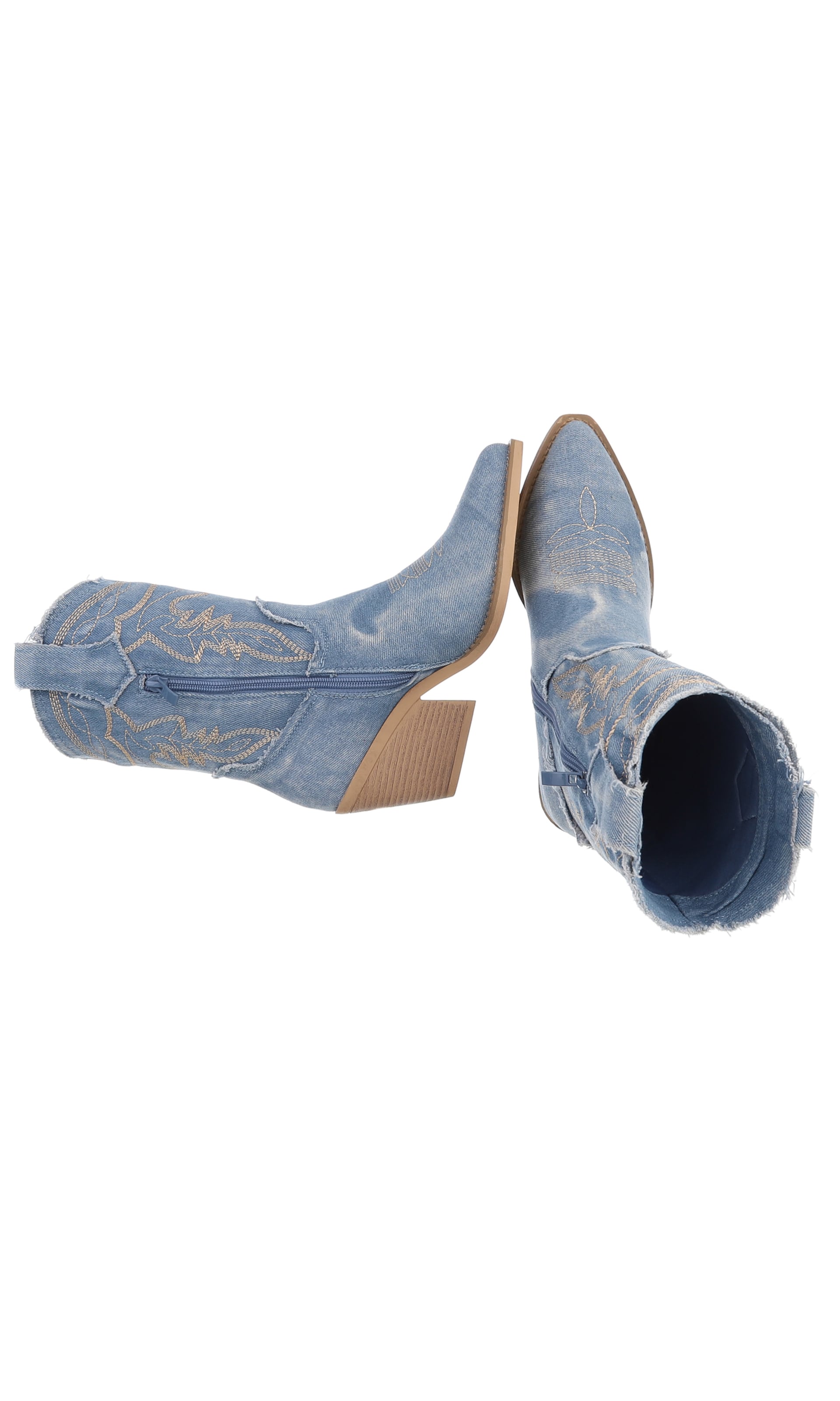 Ital-Design Cowboy Boots in Blue