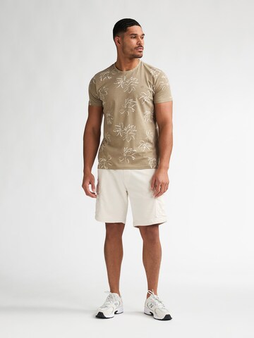 Petrol Industries T-Shirt 'Grafito' in Beige
