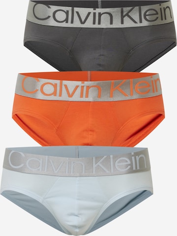 Calvin Klein Underwear Slipy 'Steel' – šedá: přední strana