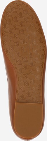 Lauren Ralph Lauren Ballet Flats 'JAYNA' in Brown