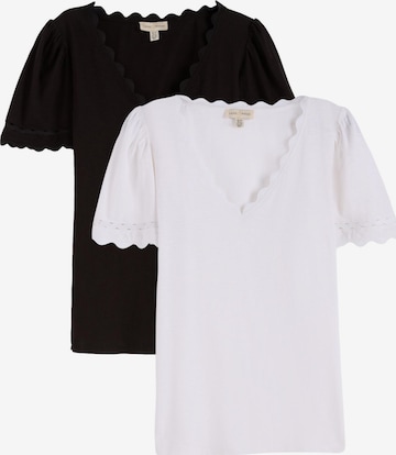 T-shirt love & roses en noir : devant