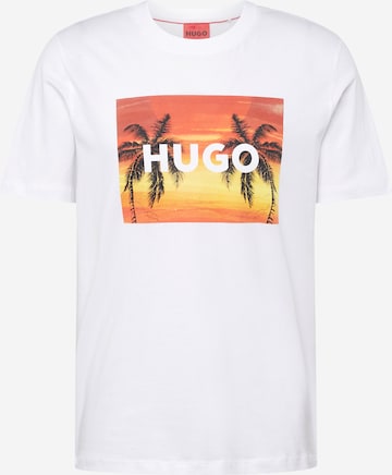 HUGO Red T-Shirt 'Dulive' in Weiß: predná strana