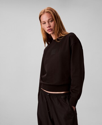 Calvin Klein Sweatshirt in Zwart: voorkant