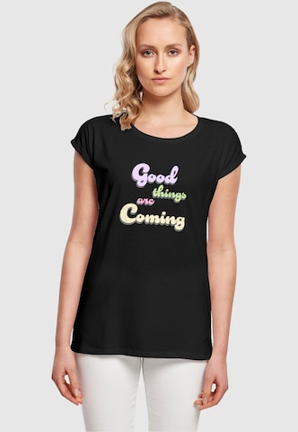 T-shirt 'Good Things' Merchcode en noir : devant