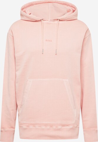 BOSS Sweatshirt 'Wefadehoody' i orange: forside