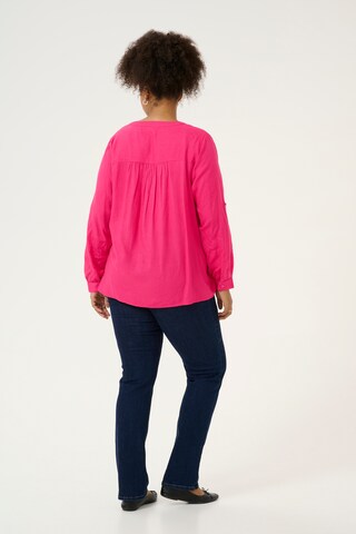 KAFFE CURVE Blouse 'KCMille' in Pink
