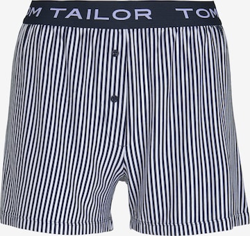 TOM TAILOR Pajama Pants in Blue: front