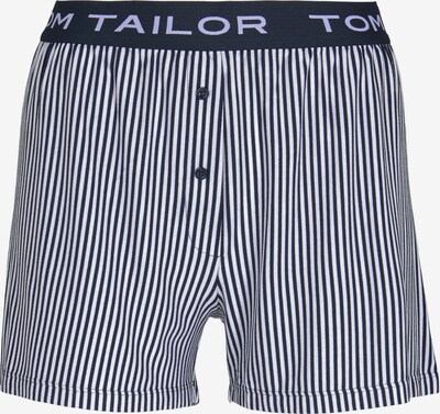 TOM TAILOR Pyjamashorts in navy / weiß, Produktansicht