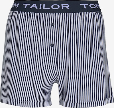 TOM TAILOR Pyjamasbyxa i marinblå / vit, Produktvy