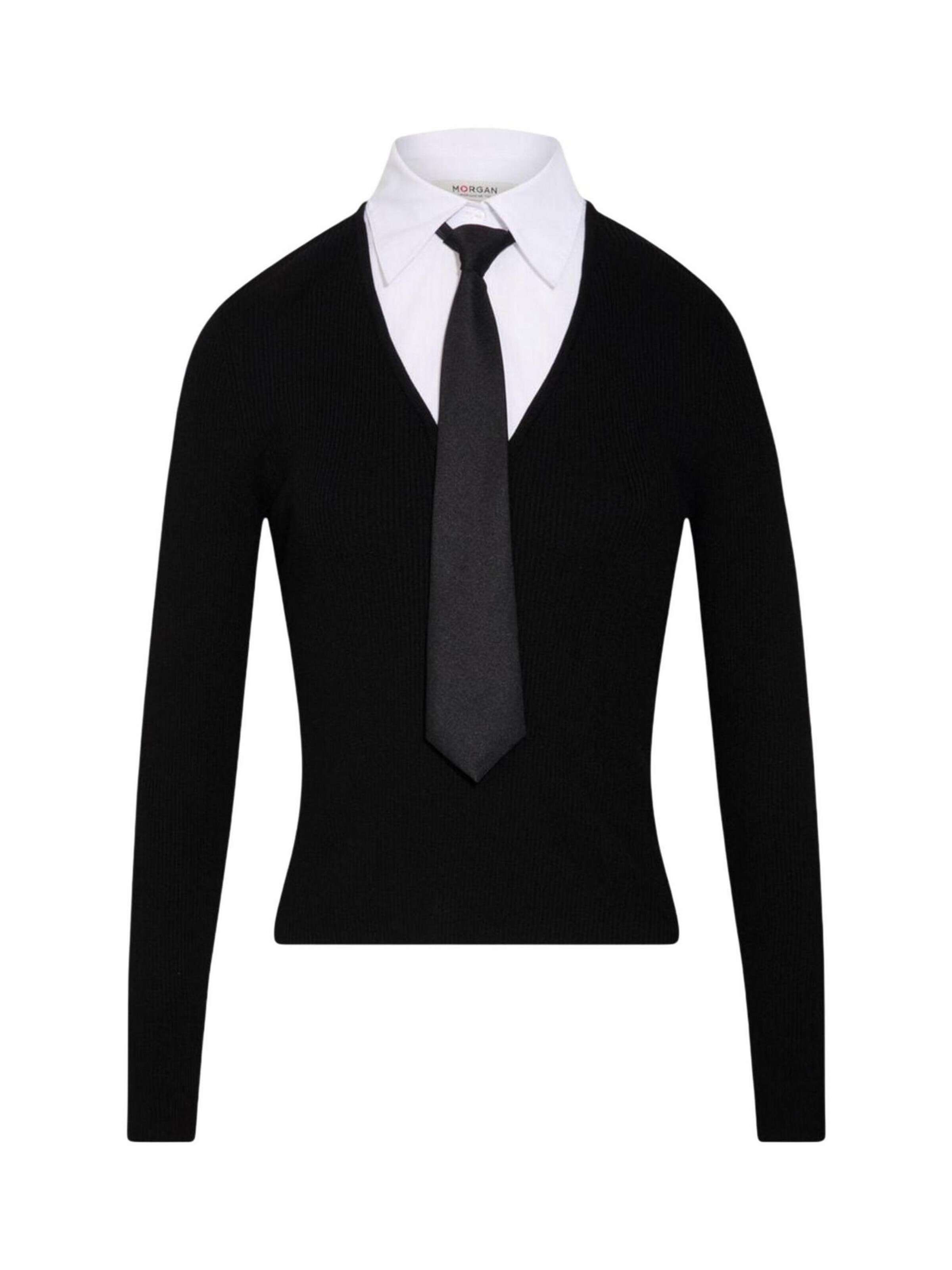 Pullover '252-MCRAVAT' di Morgan De Toi in nero