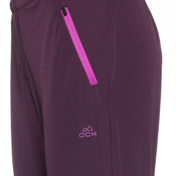 OCK Slimfit Outdoorhose in Lila