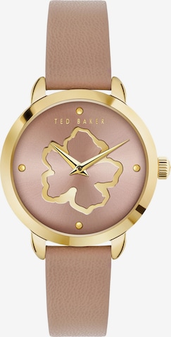 Ted Baker Analog Watch 'Fleure Tb Iconic' in Beige: front