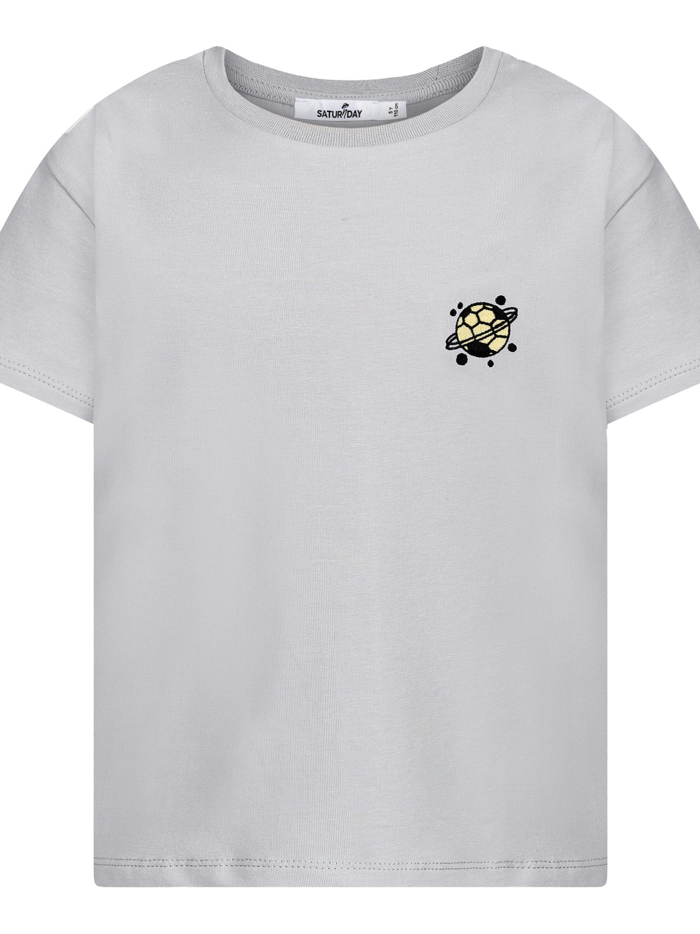 SATURNDAY Shirt 'Fußball'‌‌‌‌‌‌‌‌‌ in Grau