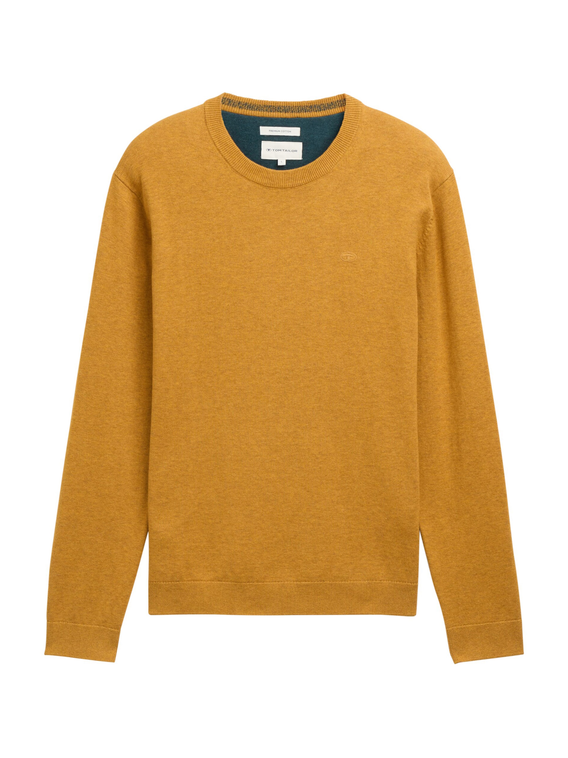 Pull-over TOM TAILOR en jaune : devant