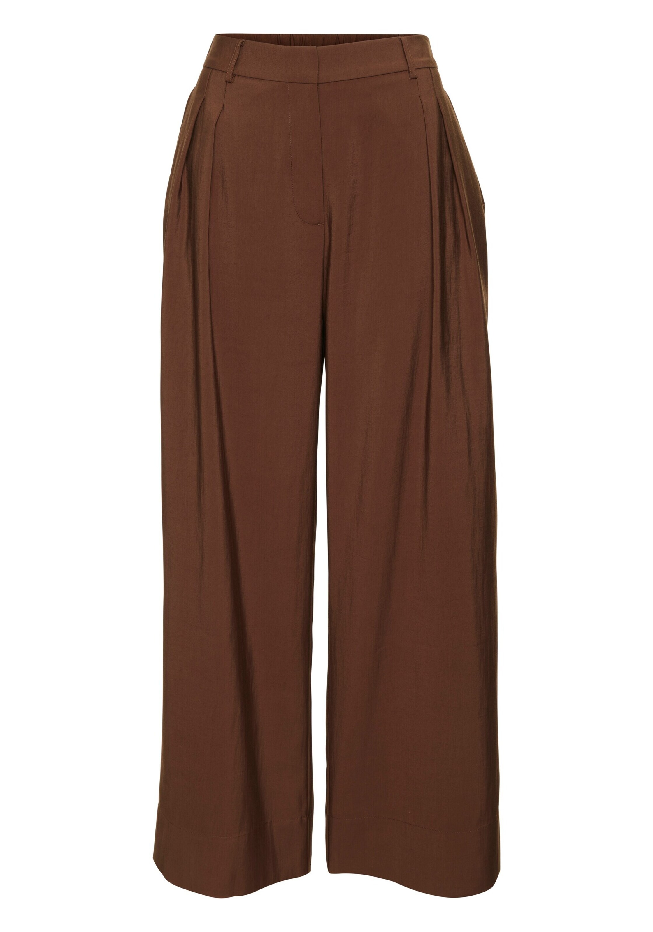 LASCANA Wide Leg Hose in Braun: Vorderseite