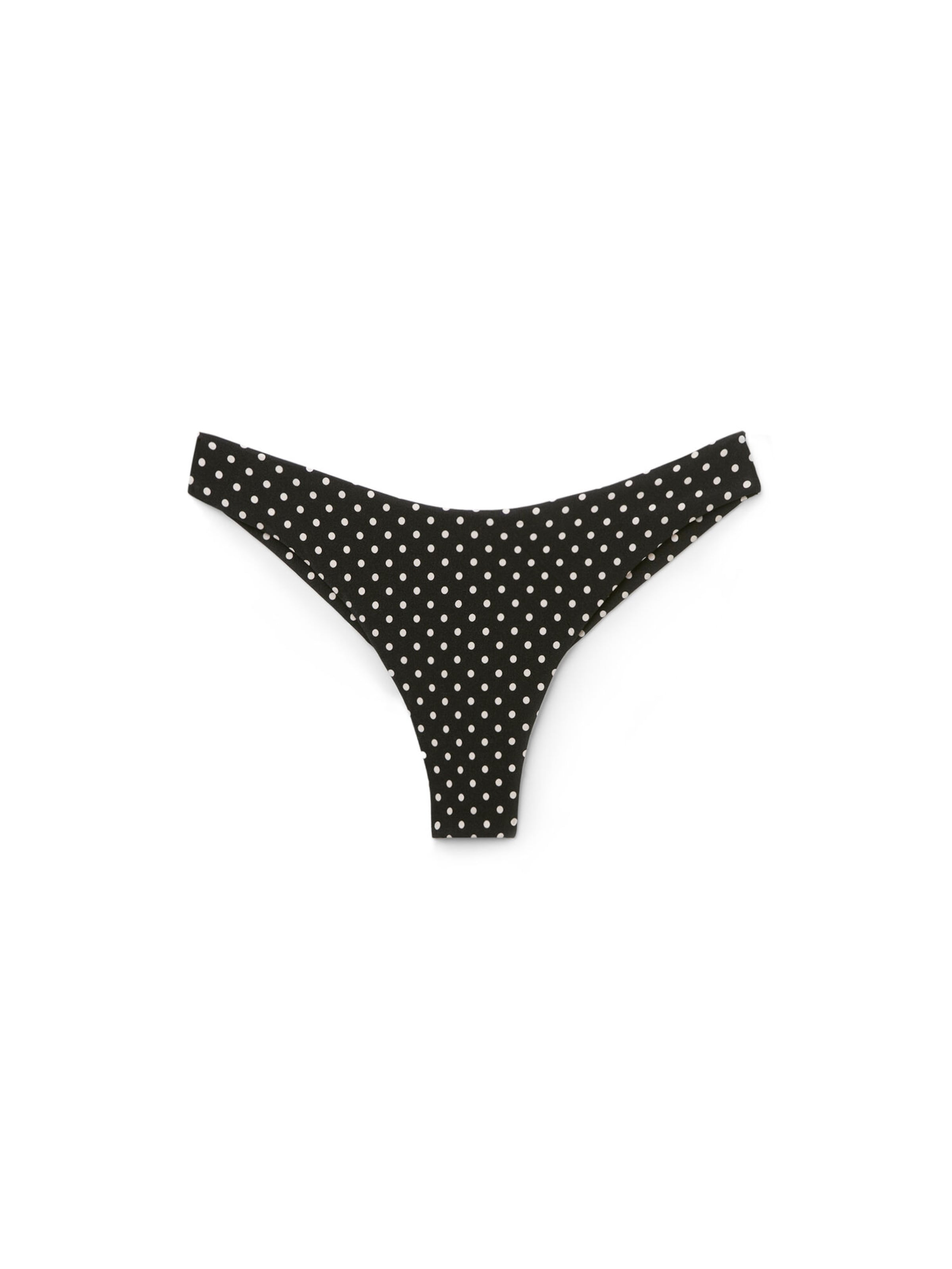 CALZEDONIA Bikini Bottoms 'POLKA DOT' in Black: front
