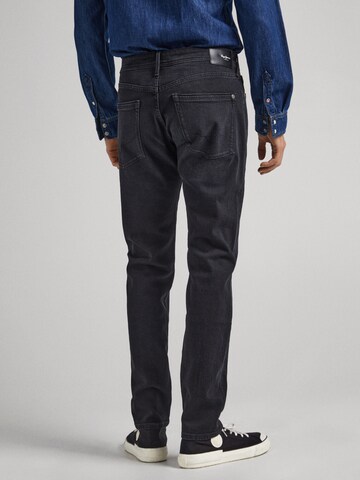 melns Pepe Jeans Piegulošs Džinsi 'Stanley'