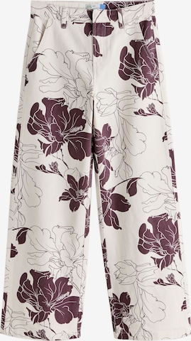 NextWide Leg/ Široke nogavice Traperice - bež boja: prednji dio