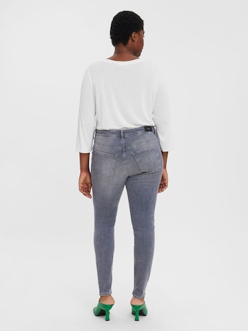 Vero Moda Curve Slimfit Jeans 'VMLUX' in Grau