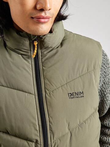 TOM TAILOR DENIM Vest in Green