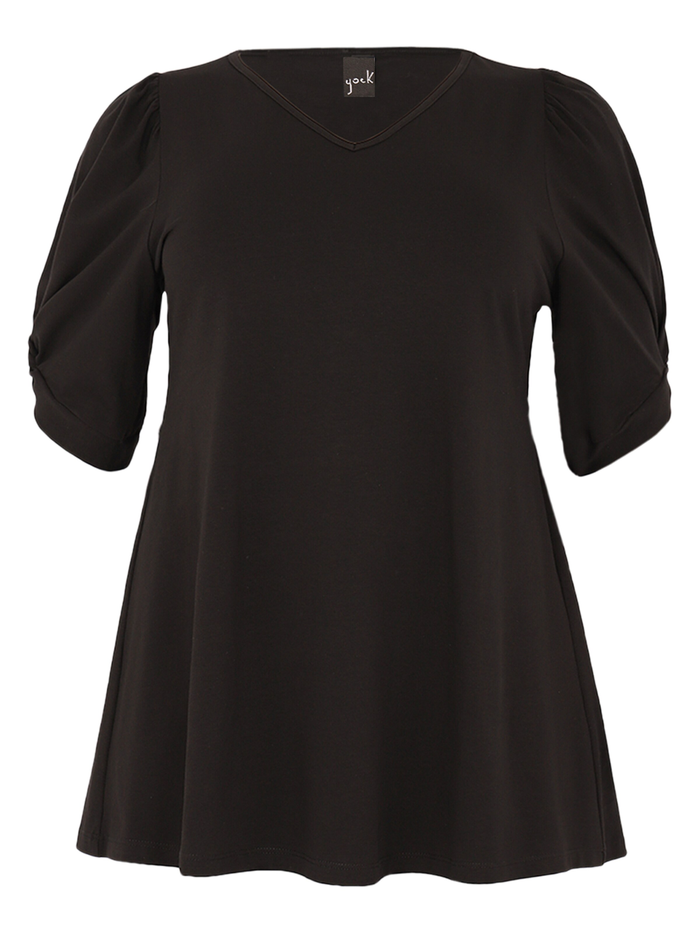 YOEK Tuniek in Zwart: voorkant