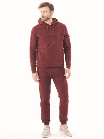 Organication Tapered Trousers in Red