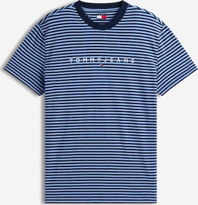 Marškinėliai iš Tommy Jeans, spalva – tamsiai mėlyna / šviesiai mėlyna / balta, Prekių apžvalga