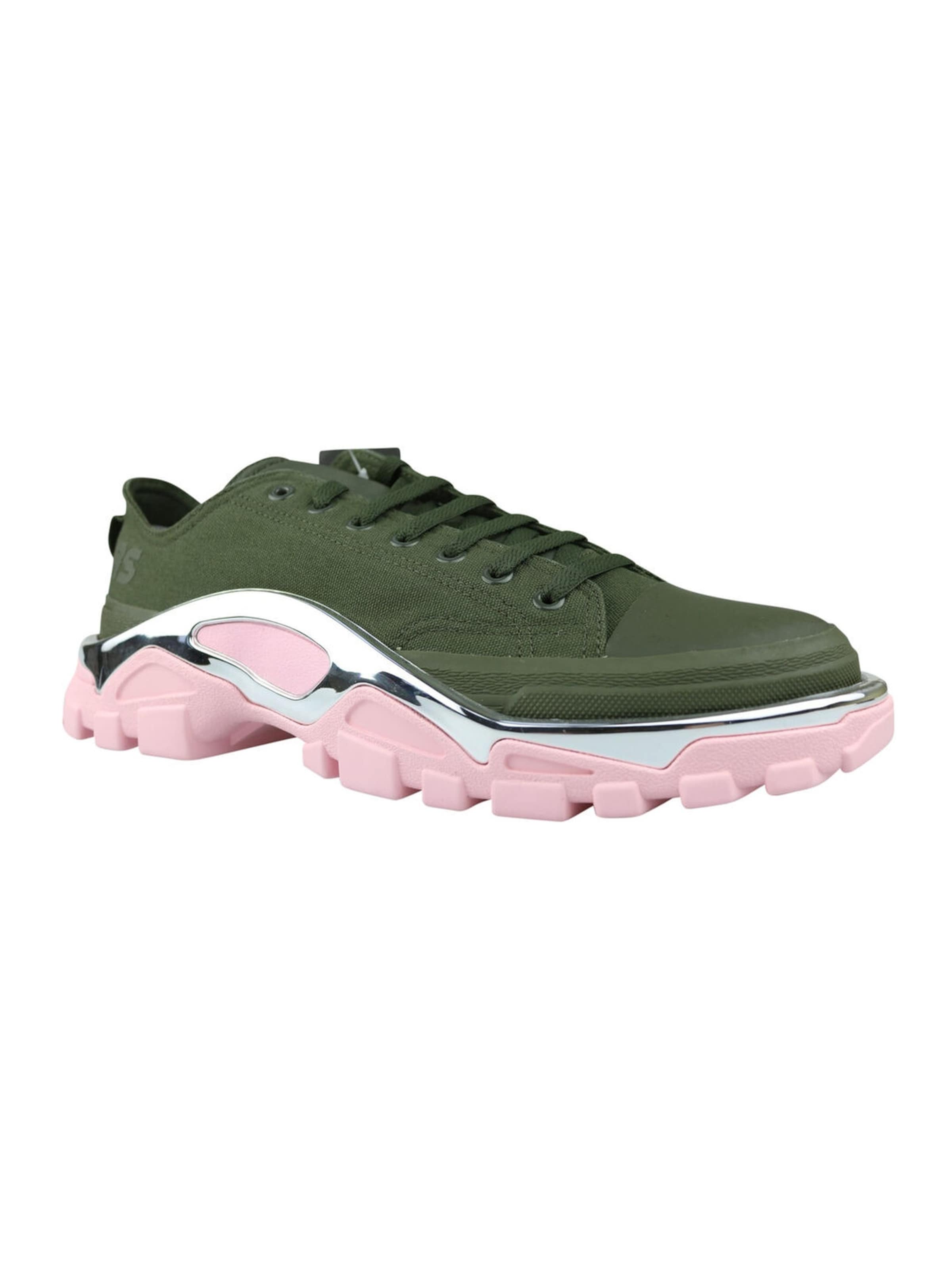 Chaussure basse 'Adidas by Raf Simons Detroit Runner RS Sneaker Turnschuhe olive rosa F34244 NEU' ADIDAS ORIGINALS en vert : devant