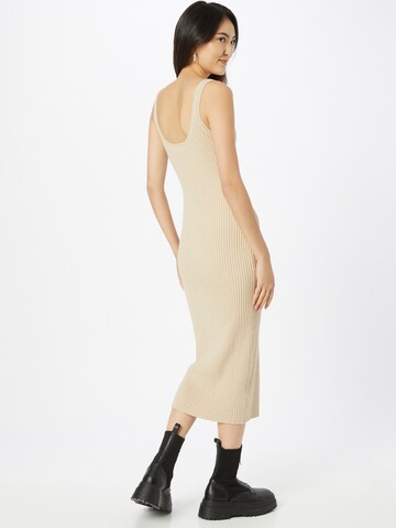 WEEKDAY Knitted dress 'Camilla' in Beige