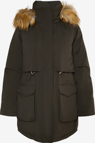 Parka d’hiver Usha en vert : devant