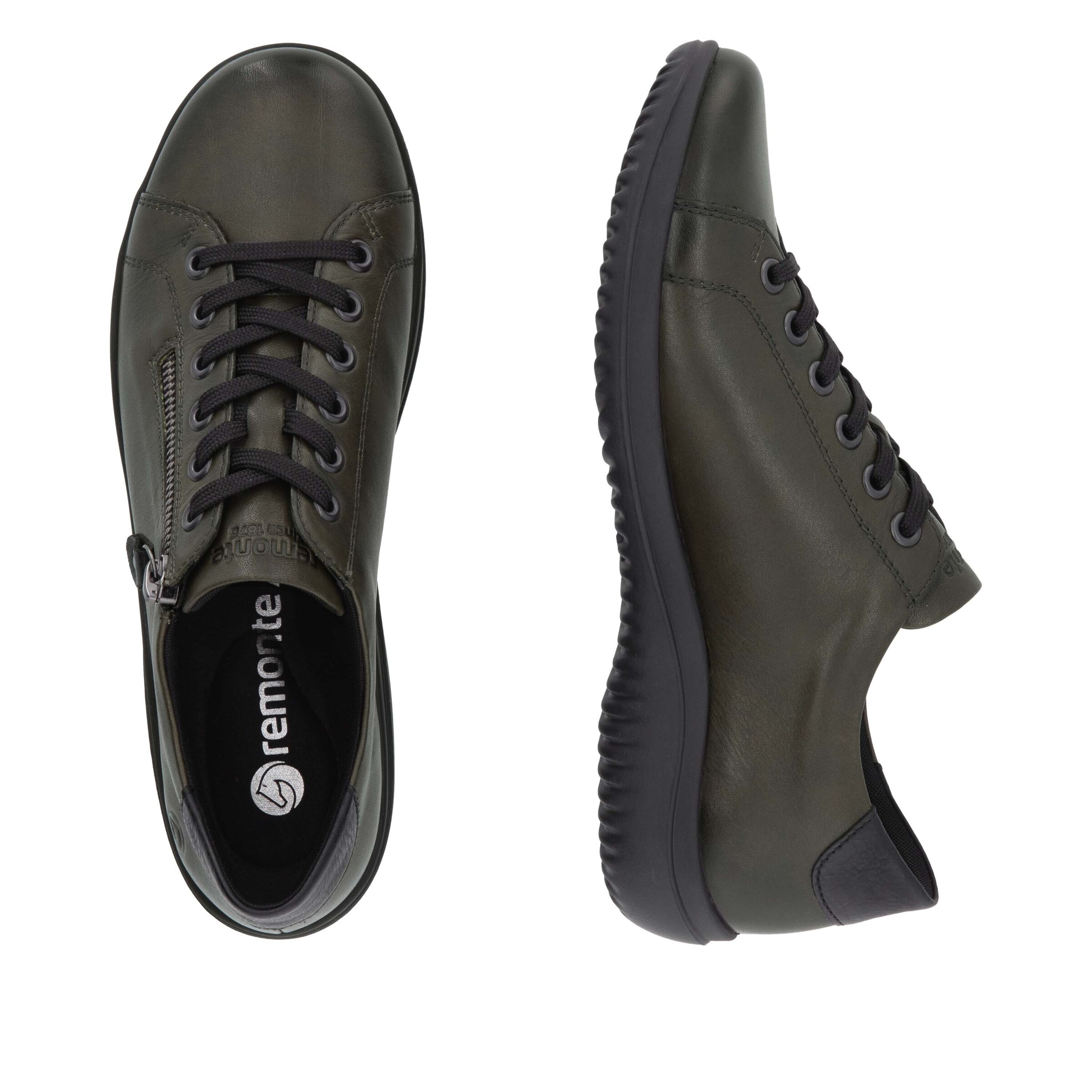 REMONTE Lace-Up Shoes in Green