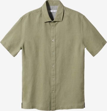 MANGO MAN Slim fit Overhemd 'Ants' in Groen: voorkant
