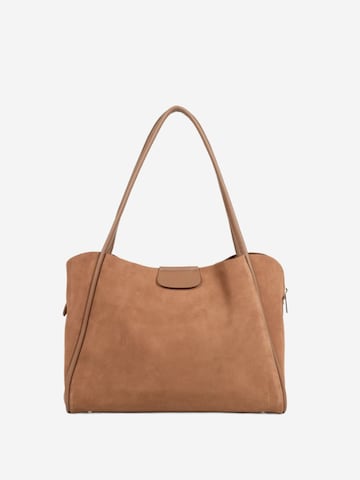 Shopper 'Lancaster Sac cabas épaule Aimantée L Suède Ida Moka' di LANCASTER Paris in marrone