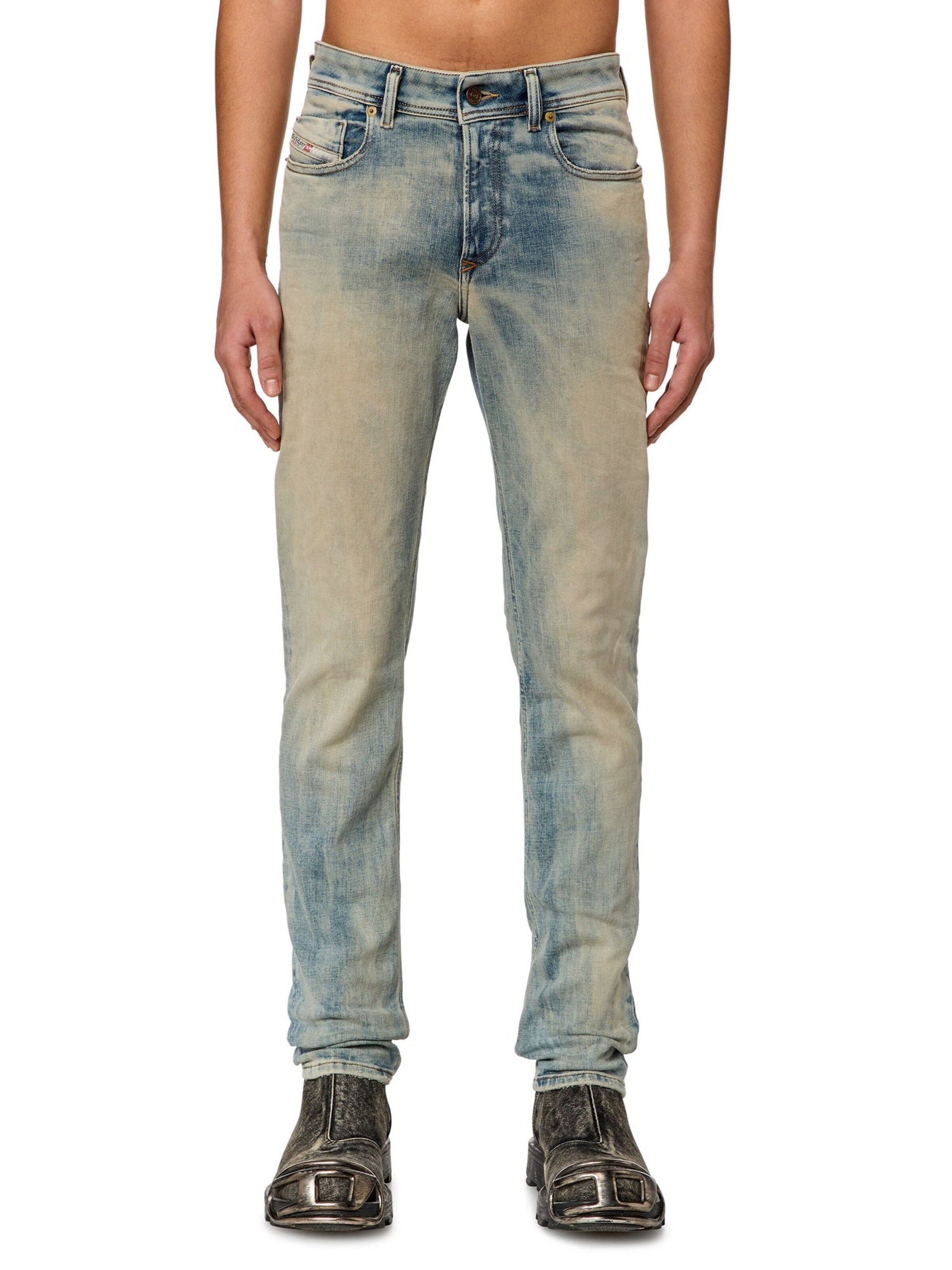 Skinny Jeans '1979 Sleenker' di DIESEL in beige: frontale