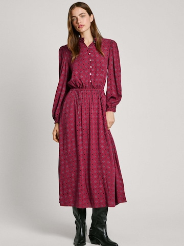 Pepe Jeans Shirt Dress 'OMERA' in Red