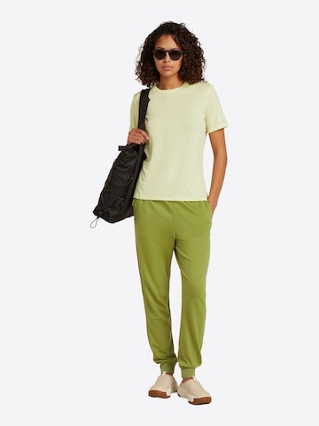 ICEBREAKER Shirt 'Merino Linen Tee Stripe' in Wit