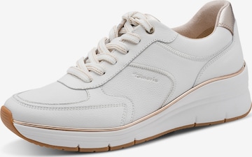 Tamaris Sneakers laag in Wit: voorkant
