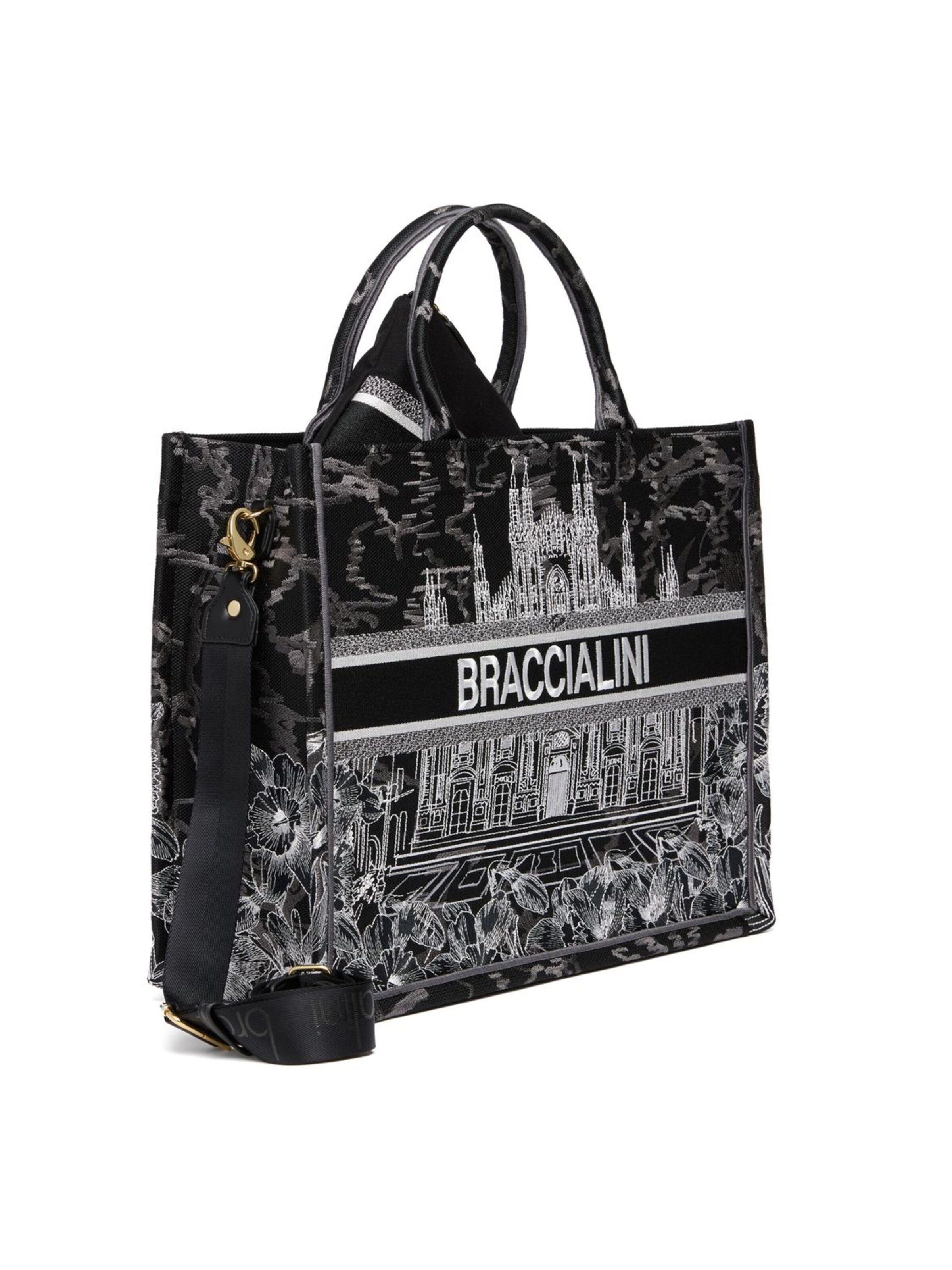 Shopper 'Queen' di Braccialini in nero