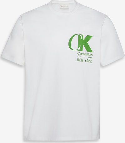 Marškinėliai '20S' iš Calvin Klein, spalva – žalia / balta, Prekių apžvalga