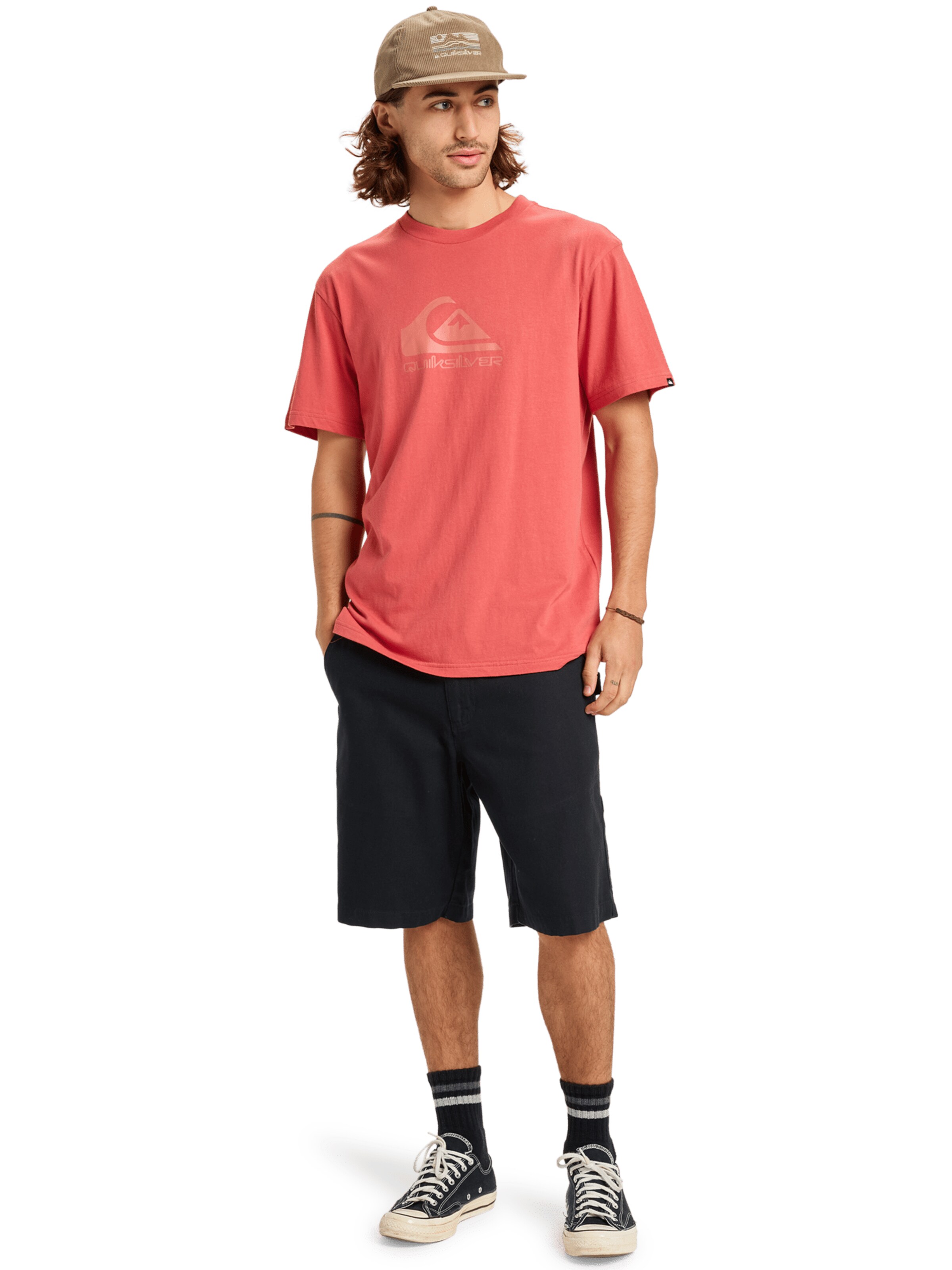 QUIKSILVER Athletic Sweatshirt in Orange